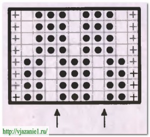 О вязании 14-300x274 Мелкораппортные рельефные узоры