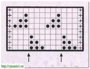 О вязании 16-300x230 Мелкораппортные рельефные узоры